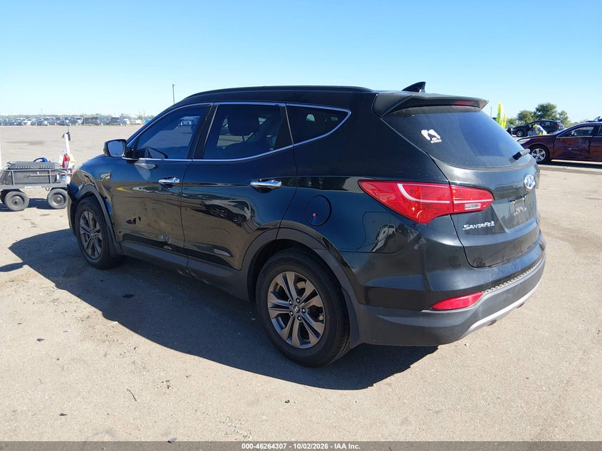 Vin: 5xyzu3lb6dg021624, lot: 46764386, hyundai santa fe sport 20133