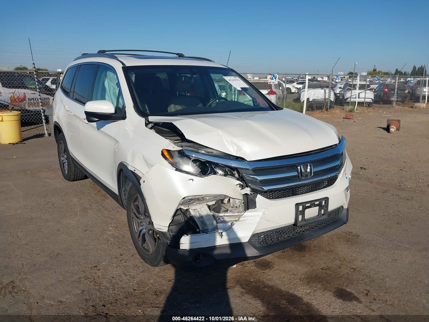 Vin: 5fnyf6h53gb115384, lot: 46764501, honda pilot ex-l 20161