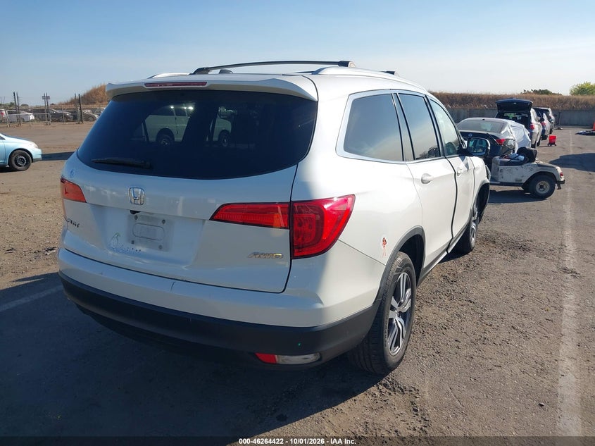 Vin: 5fnyf6h53gb115384, lot: 46764501, honda pilot ex-l 20164