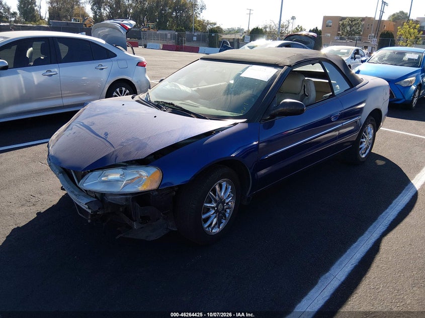 CHRYSLER SEBRING 2002 VIN 1C3EL65R72N130715