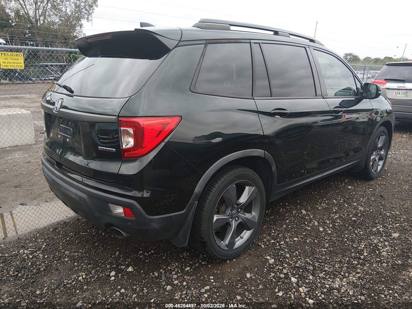 Vin: 5fnyf7h92kb005444, lot: 46764576, honda passport touring 20194