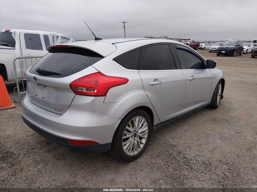 Vin: 1fadp3n23fl278199, lot: 46764587, ford focus titanium 20154