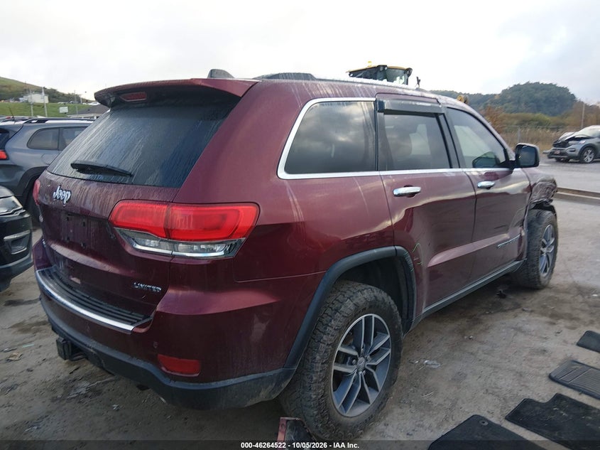 Vin: 1c4rjfbg0jc106790, lot: 46764601, jeep grand cherokee limited 4x4 20184