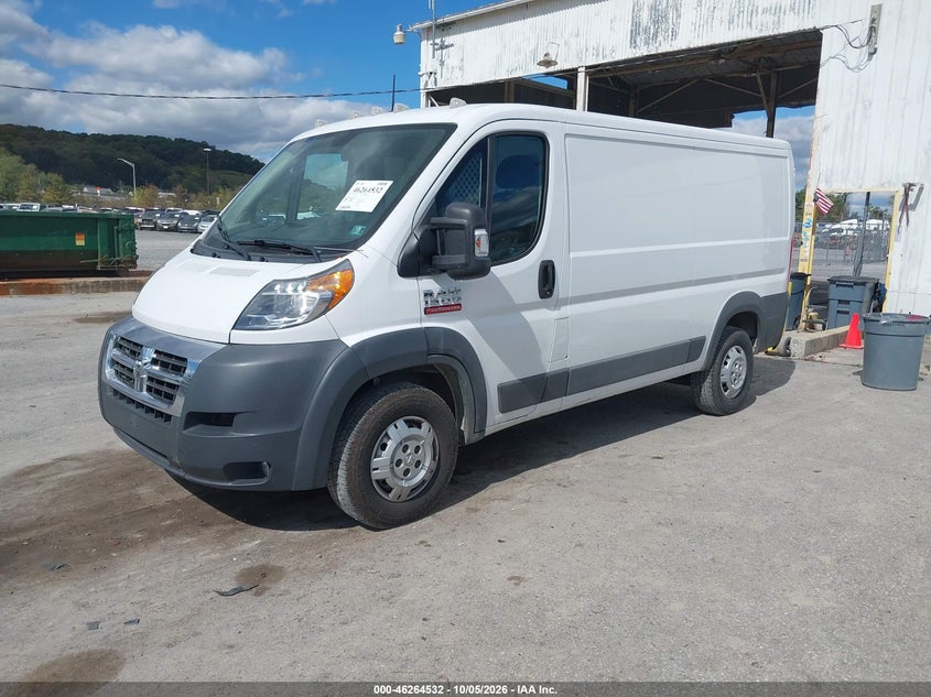 Vin: 3c6trvag2he534249, lot: 46764611, ram promaster 1500 low roof 136 wb 20172
