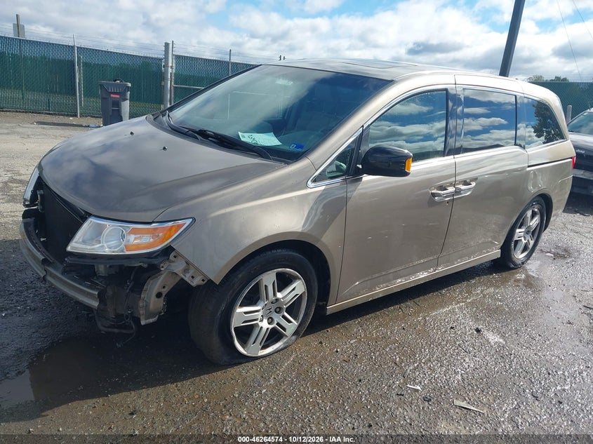 Vin: 5fnrl5h93cb043638, lot: 46764653, honda odyssey touring/touring elite 20122
