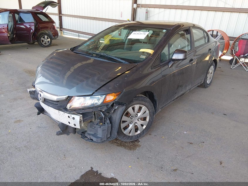 Vin: 19xfb2f5xce335670, lot: 46764657, honda civic lx 20122