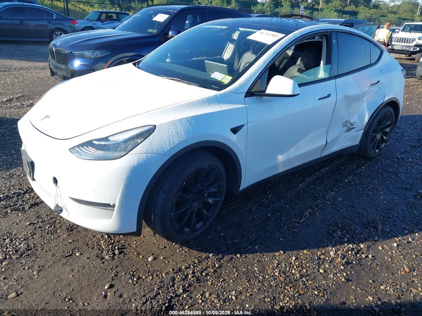 Vin: 5yjygaee5mf199451, lot: 46764668, tesla model y long range dual motor all-wheel drive 20212
