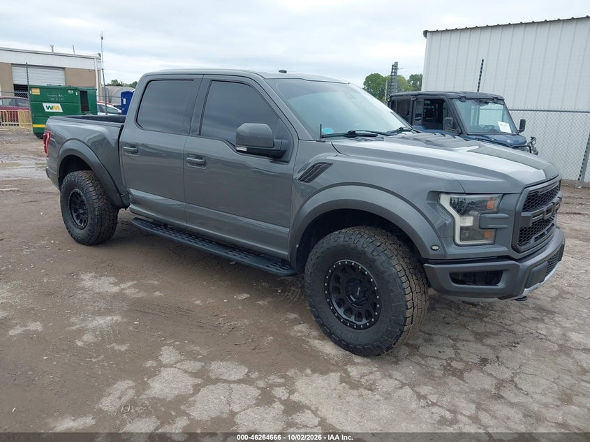 Vin: 1ftfw1rg0jfc00079, lot: 46764745, ford f-150 raptor 20181
