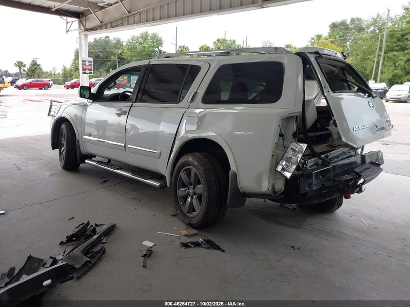 Vin: 5n1ba0nf0dn615283, lot: 46764806, nissan armada platinum 20133