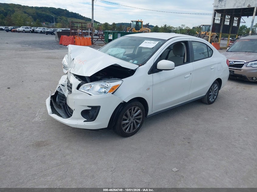 2019 Mitsubishi Mirage G4 Es, Удар спереду, IAAI, VIN ML32F3FJ4KHF04084 — фото 2