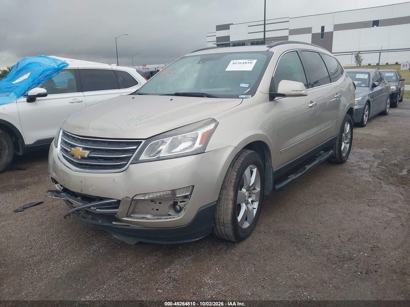 Vin: 1gnkrjkd0fj153086, lot: 46764889, chevrolet traverse ltz 20152