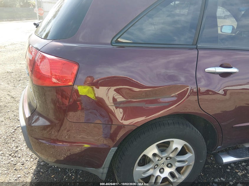 ACURA MDX 2008 VIN 2HNYD28328H504407
