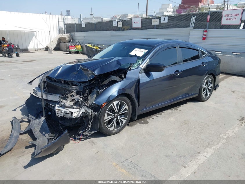 Vin: 19xfc1f35he206832, lot: 46764933, honda civic ex-t 20172