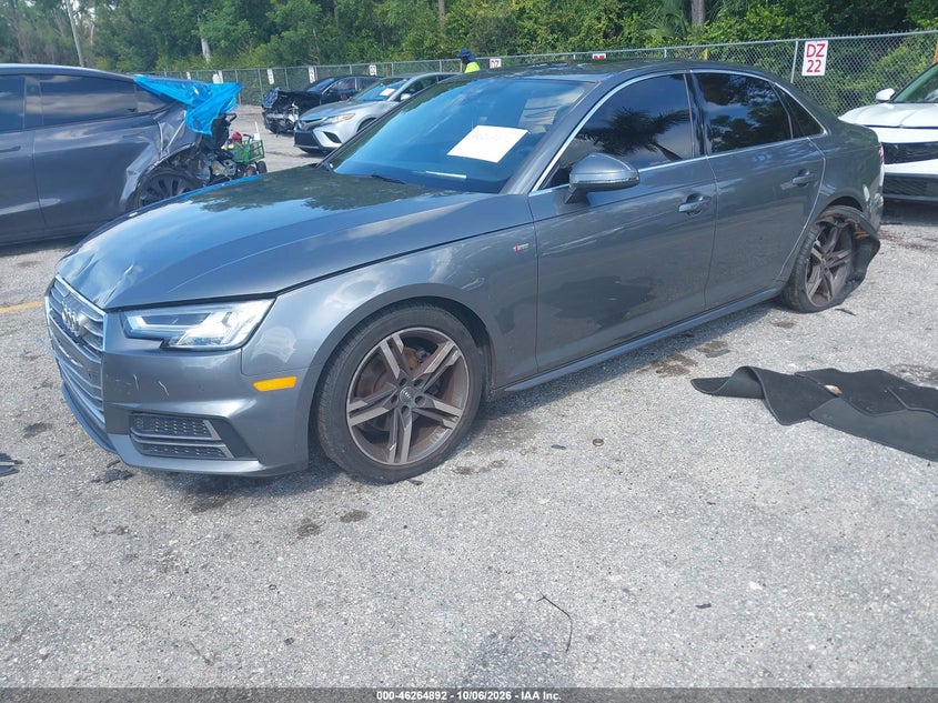 Vin: waulmaf43ja209646, lot: 46764971, audi a4 2.0t tech ultra premium/2.0t ultra premium 20182