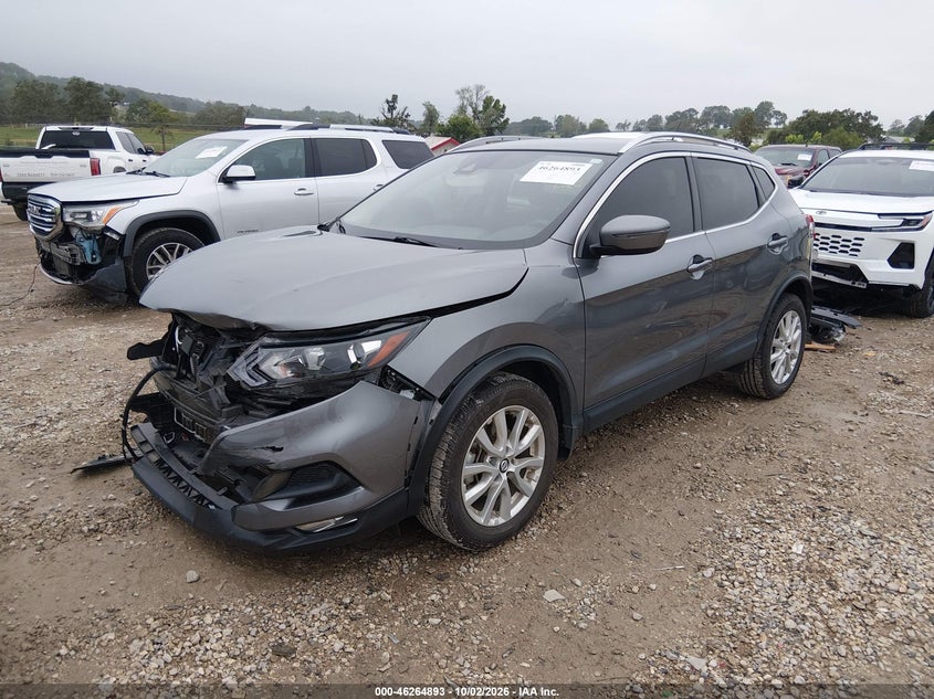 Vin: jn1bj1bv8mw573724, lot: 46764972, nissan rogue sport sv fwd xtronic cvt 20212