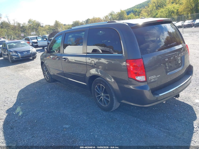 Vin: 2c4rdgcg7hr707238, lot: 46764993, dodge grand caravan sxt 20173