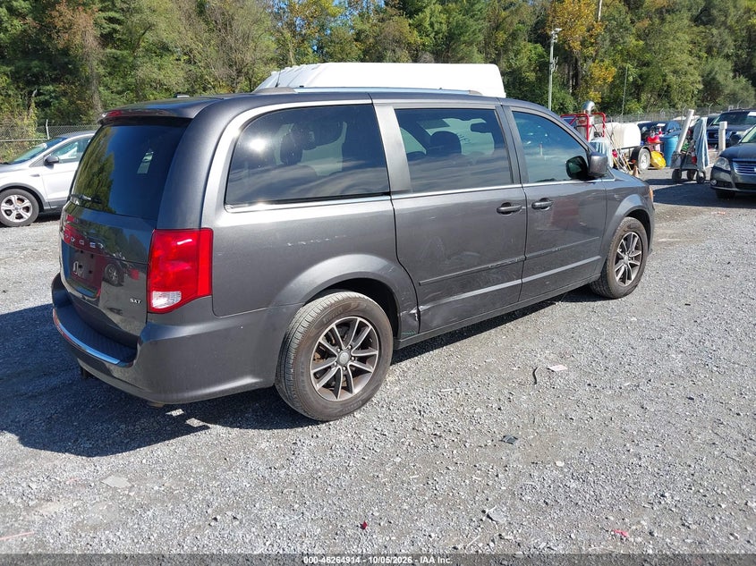Vin: 2c4rdgcg7hr707238, lot: 46764993, dodge grand caravan sxt 20174