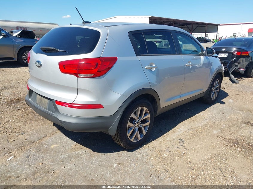 Vin: kndpb3ac6g7808910, lot: 46765024, kia sportage lx 20164