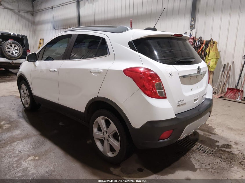 Vin: kl4cjesb3gb601028, lot: 46765032, buick encore 20163