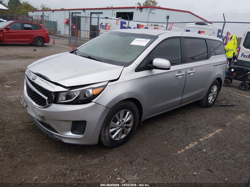 Vin: kndma5c1xh6258440, lot: 46765175, kia sedona l 20172