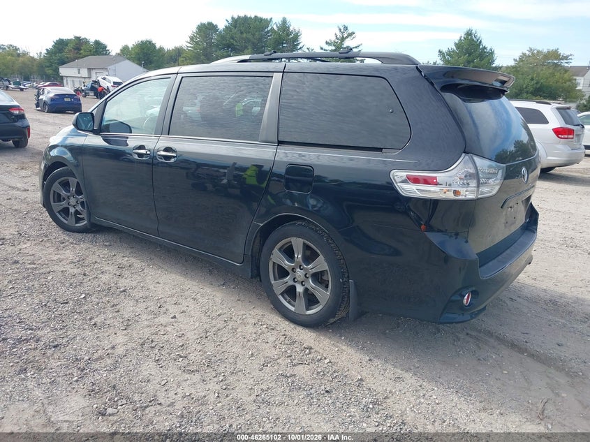 Vin: 5tdxz3dc8hs883414, lot: 46765181, toyota sienna se premium 8 passenger 20173