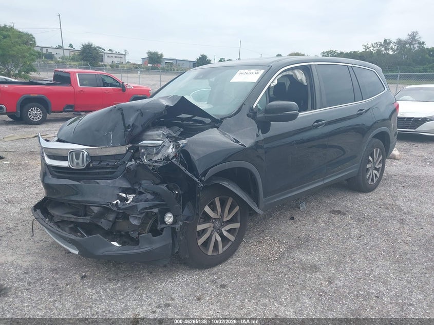 Vin: 5fnyf6h57kb079806, lot: 46765217, honda pilot ex-l 20192