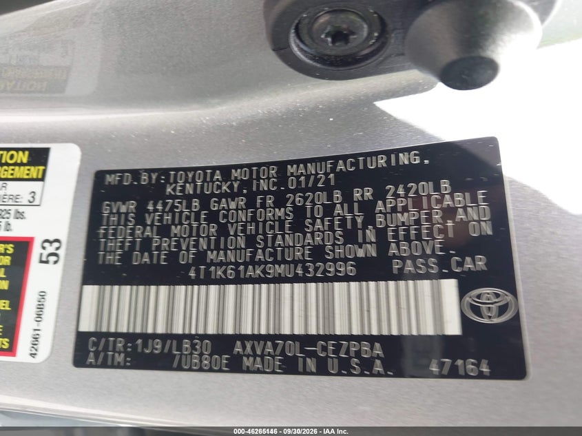 TOYOTA CAMRY - zdjęcie 9