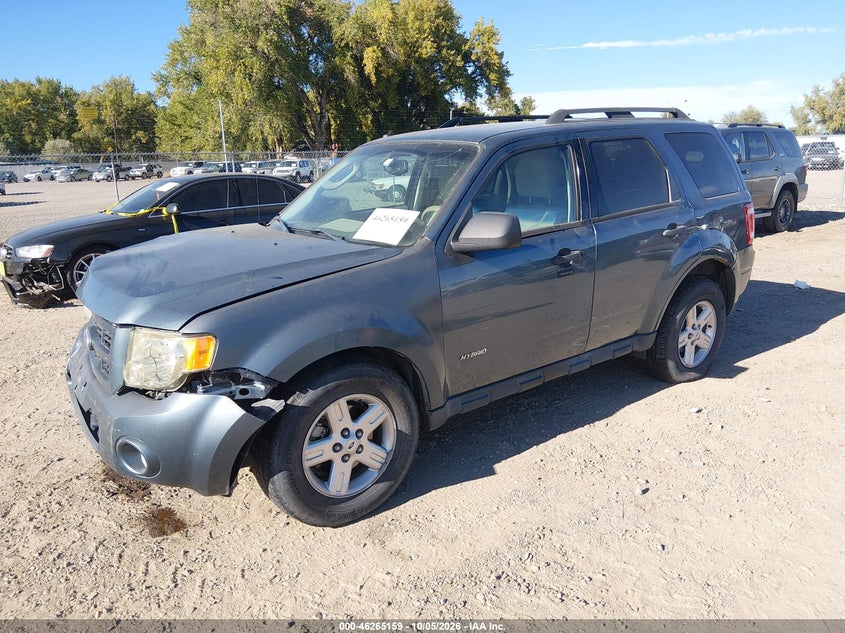Vin: 1fmcu5k32bkb86178, lot: 46765237, ford escape hybrid 20112
