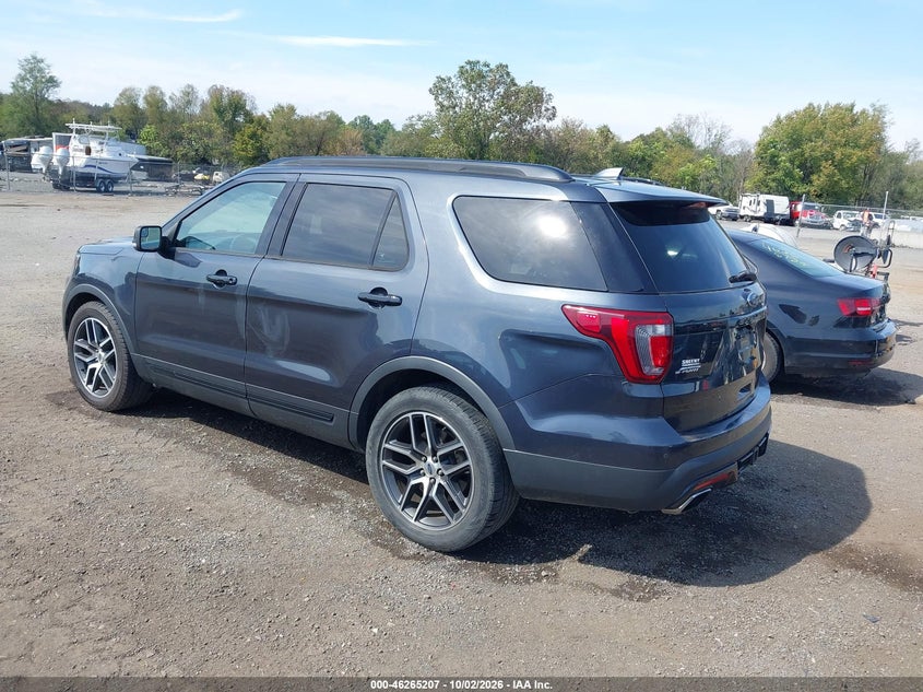 Vin: 1fm5k8gt3hga06100, lot: 46765286, ford explorer sport 20173