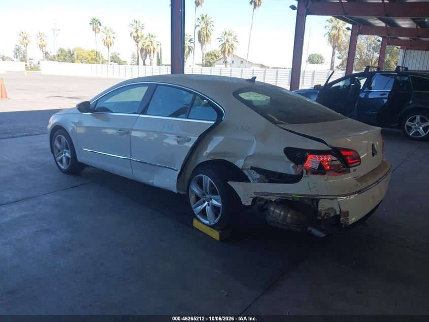 Vin: wvwkp7an2he502577, lot: 46765291, volkswagen cc 2.0t sport 20173