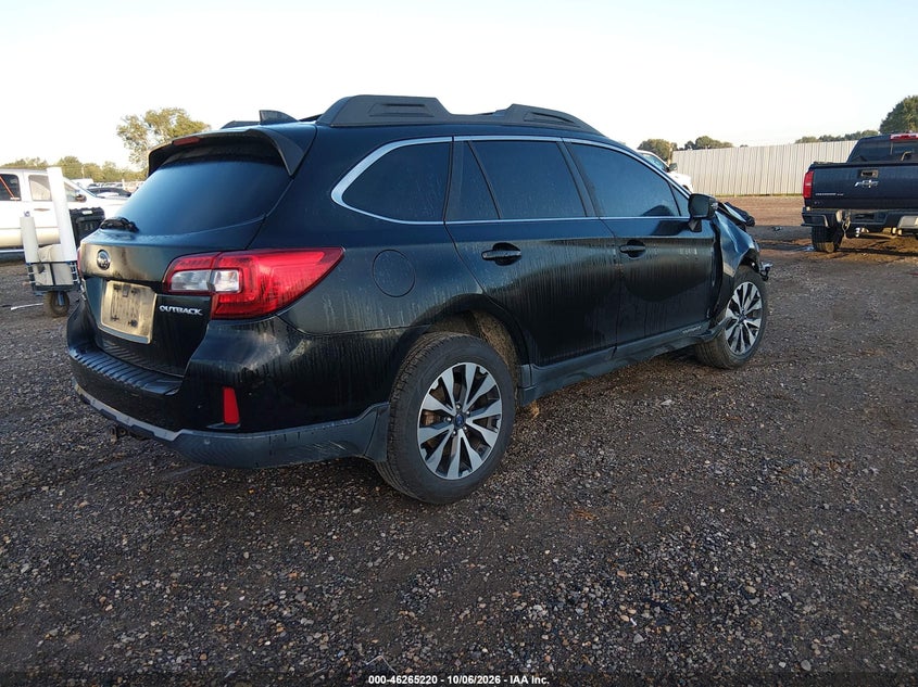 Vin: 4s4bsanc5h3386755, lot: 46765299, subaru outback 2.5i limited 20174