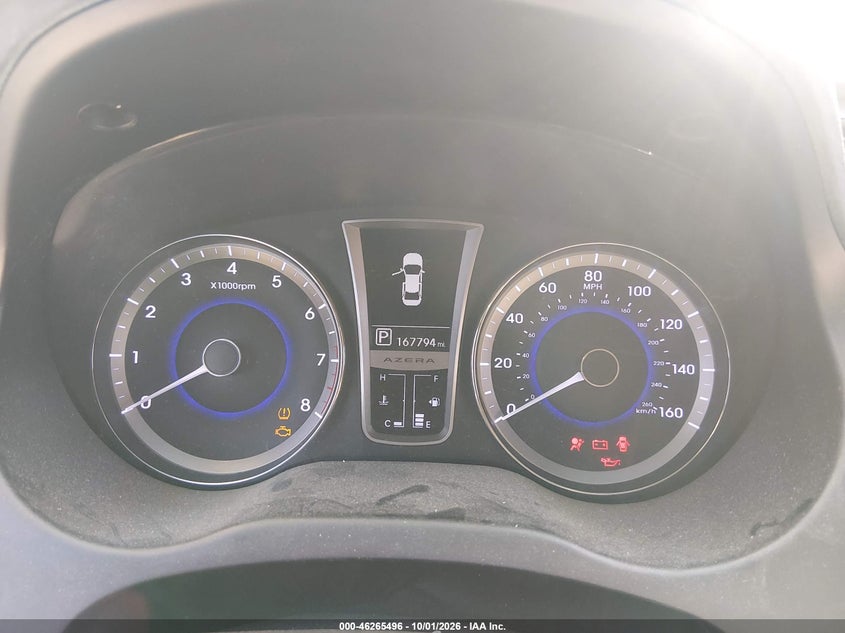 2013 HYUNDAI AZERA auction photo 7