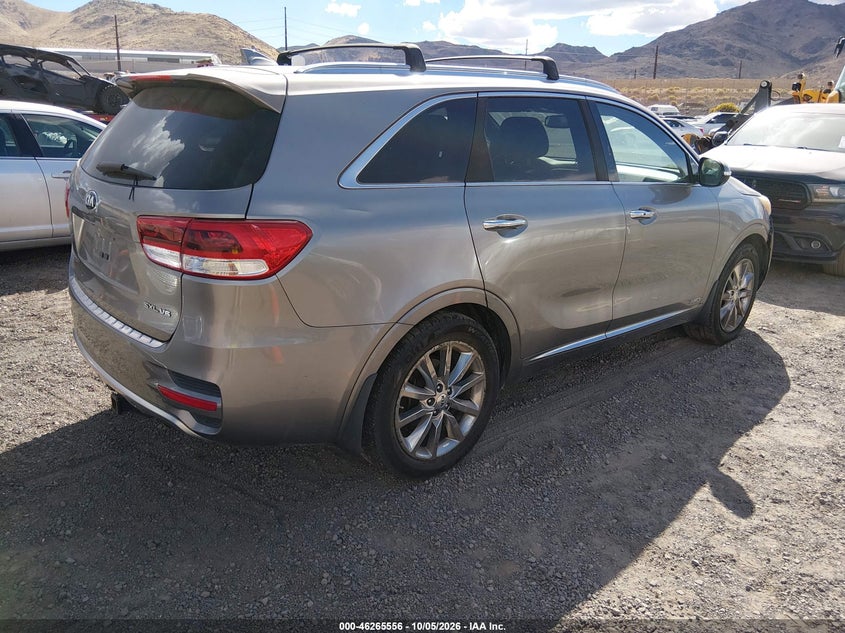 Vin: 5xypkda58gg083806, lot: 46765635, kia sorento 3.3l sxl 20164