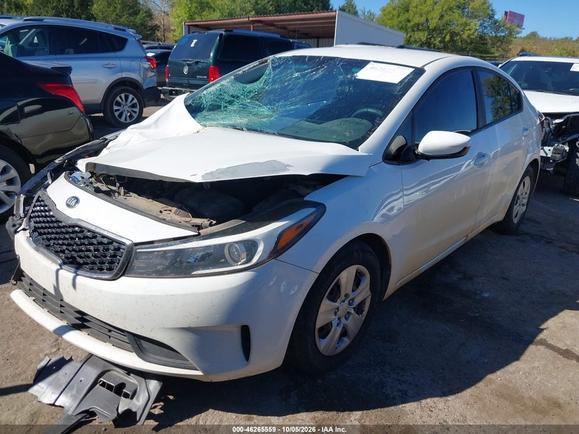 Vin: 3kpfk4a70he028410, lot: 46765638, kia forte lx 20172