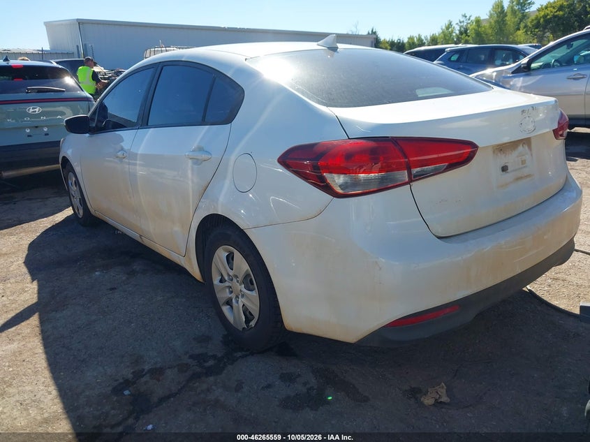 Vin: 3kpfk4a70he028410, lot: 46765638, kia forte lx 20173