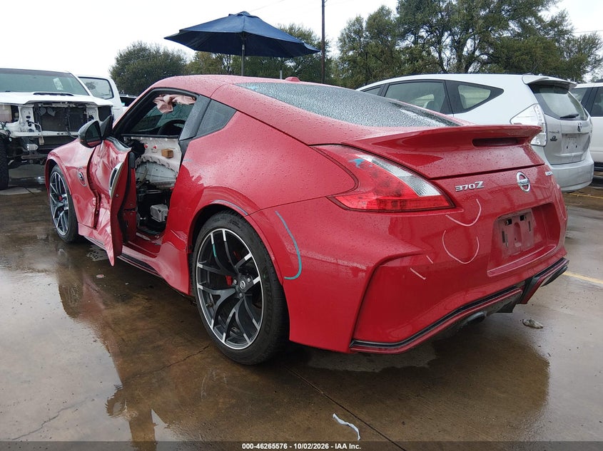 Vin: jn1az4ehxhm953614, lot: 46765655, nissan 370z nismo tech 20173