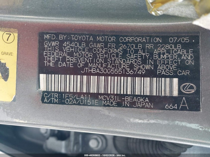 2005 LEXUS ES 330 · Фото 9