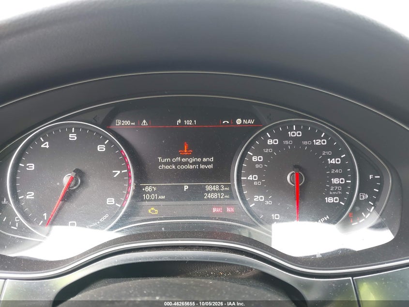 AUDI A7 2012 VIN WAU2GAFC2CN114114