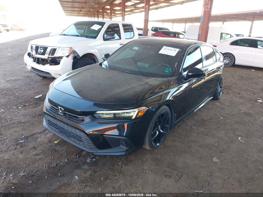 Vin: 2hgfe2f5xnh593333, lot: 46765757, honda civic sport 20222