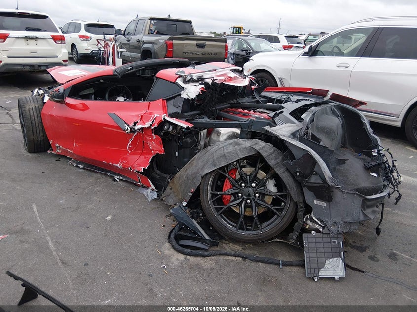 Vin: 1g1ya2d41p5132506, lot: 46765783, chevrolet corvette stingray rwd  1lt 20233