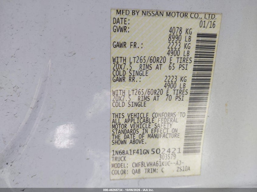 2016 NISSAN TITAN XD SL DIESEL · Фото 9