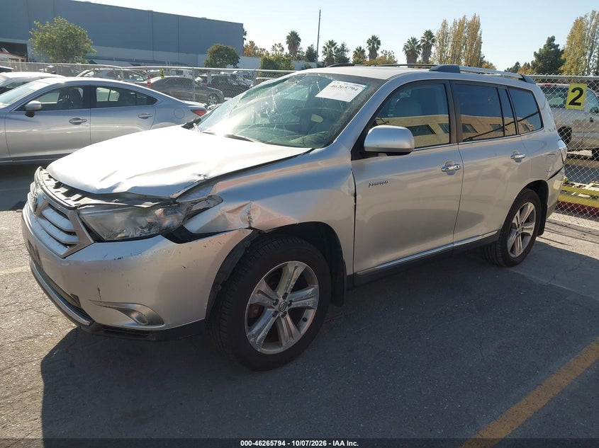 Vin: 5tddk3eh7cs174368, lot: 46765873, toyota highlander limited v6 20122