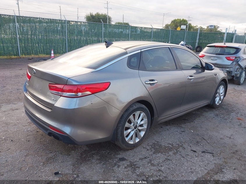 Vin: 5xxgu4l34gg013066, lot: 46765919, kia optima ex 20164