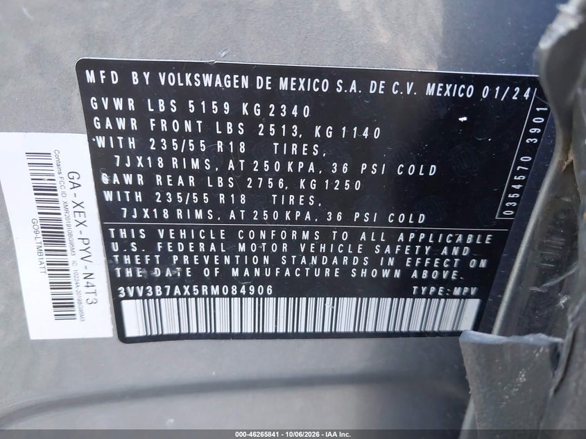 2024 VOLKSWAGEN TIGUAN 2.0T SE/2.0T WOLFSBURG EDITION · Фото 9
