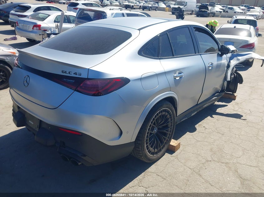 Vin: w1nkj8hb6sf307563, lot: 46766020, mercedes-benz amg glc 43 coupe 4matic 20254