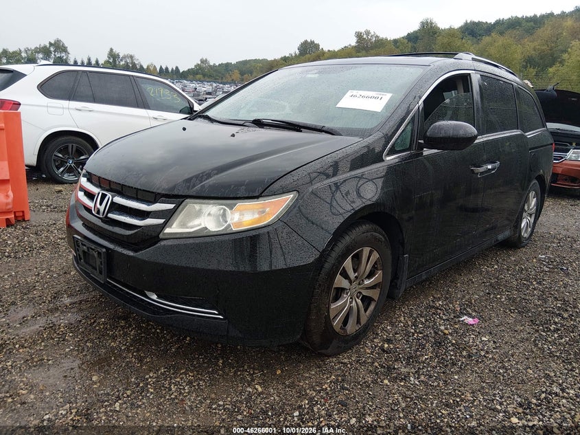 Vin: 5fnrl5h63eb035550, lot: 46766080, honda odyssey ex-l 20142