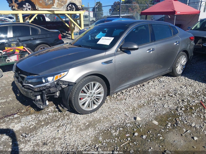 Vin: 5xxgv4l22gg077403, lot: 46766122, kia optima sxl turbo 20162