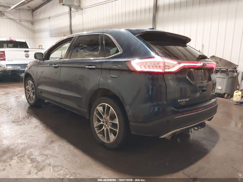 Vin: 2fmpk4k94hbc49435, lot: 46766178, ford edge titanium 20173