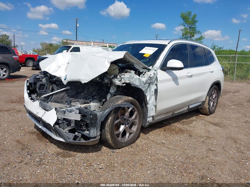 Vin: 5ux43dp03n9j57027, lot: 46766248, bmw x3 sdrive30i 20222