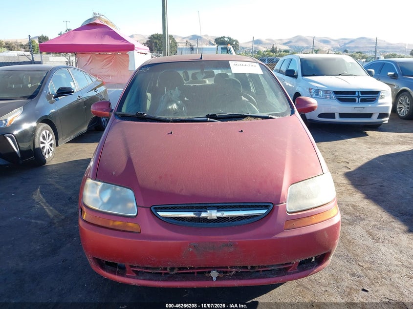 CHEVROLET AVEO 2005 VIN KL1TG52685B444656
